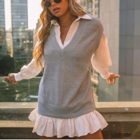 Vici Dresses & Skirts - Vici Sweater Vest Dress